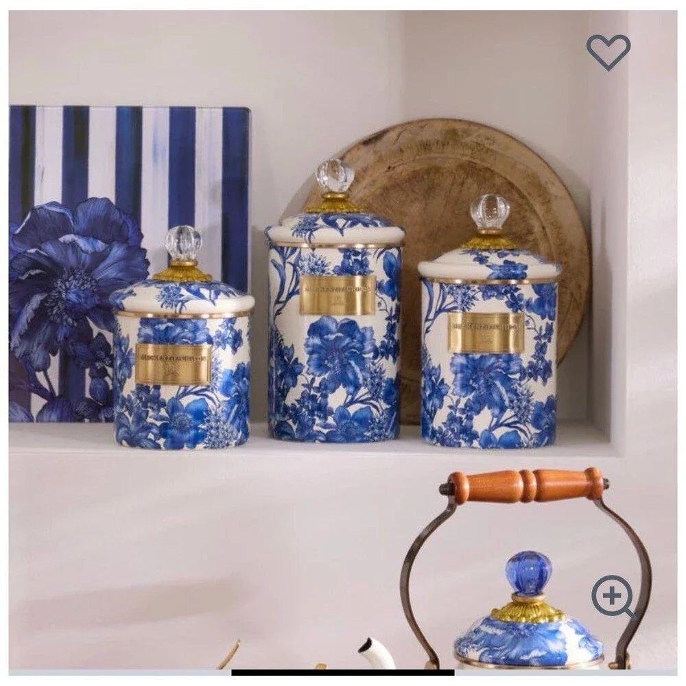 MacKenzie-Childs Royal English 1 Large Canister